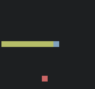 The snake game running in a terminal.